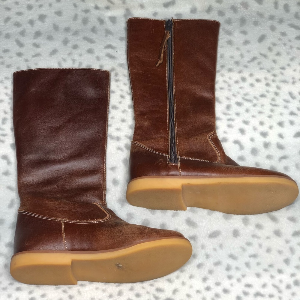 Mid Calf Riding Faux Leather (Size 1)